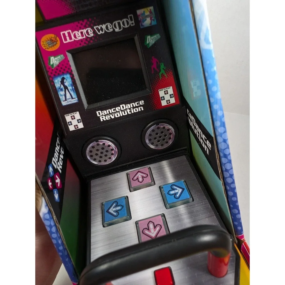 Mini DDR Machine Dance Dance Revolution Boardwalk Arcade Finger Video Game